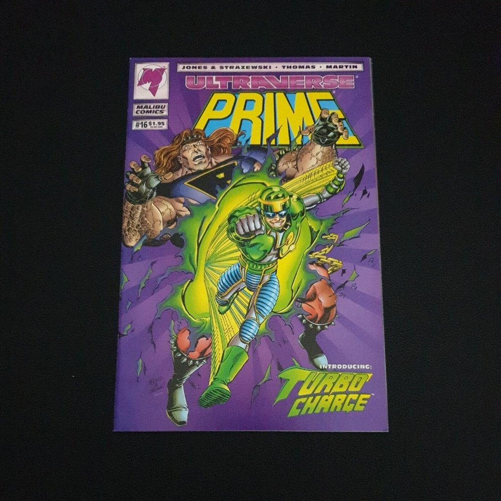 Malibu Comics Ultraverse Prime #16 Nov 1994 Turbo Charge Book Collector Jones